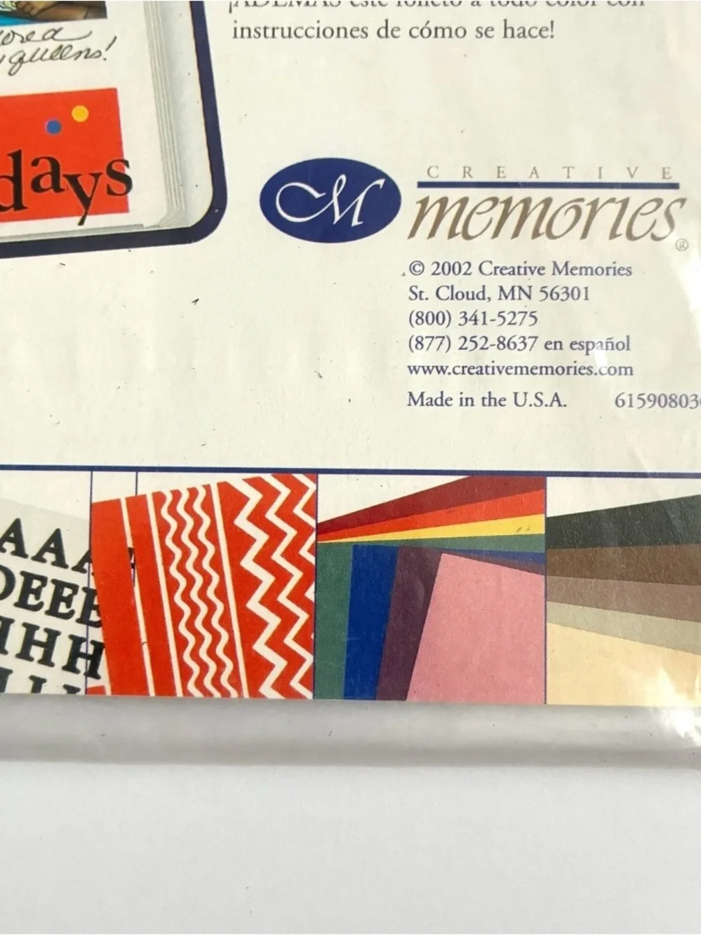 Creative Memories Multicolor 'Times of Your Life' Scrapbook PAPER STICKERS NEW